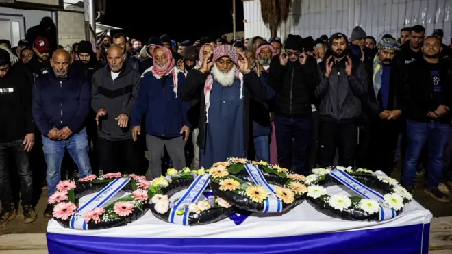 جنازة جندي إسرائيلي بدوي