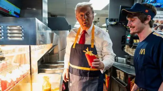 ترامب يقدم البطاطا المقلية