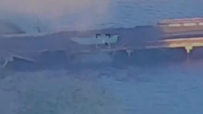 उद्ध्वस्त केलेल्या पुलाचा व्हिडीओ