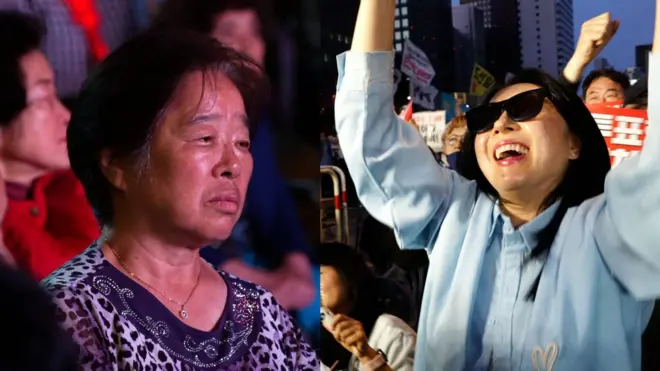 희비가 엇갈린 지지자들