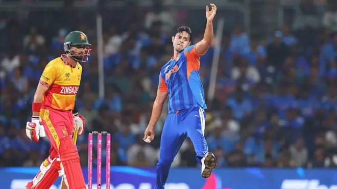 ભારત અને ઝિમ્બાબ્વે મેચ, ટી20 વર્લ્ડકપ, ચેન્નાઈ મેચ, વેસ્ટઇન્ડીઝ અને દક્ષિણ આફ્રિકાની મેચ, બીબીસી ગુજરાતી સ્પોર્ટ્સ સમાચાર