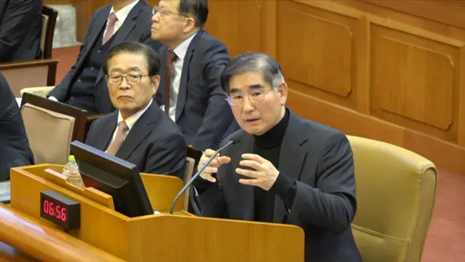 증언하는 김용현 전 국방부장관