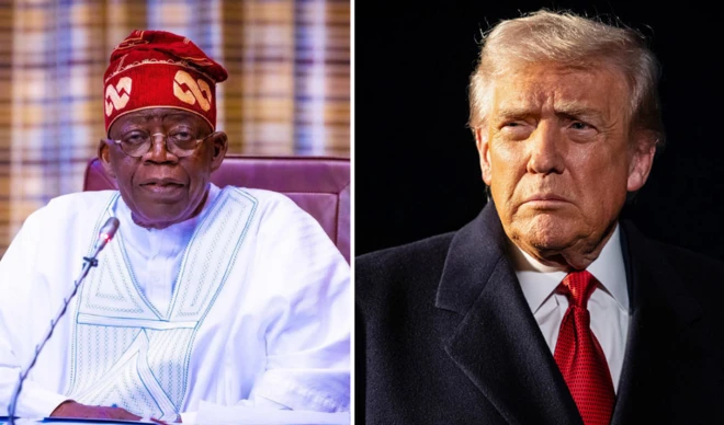 Bola Tinubu and Donald Trump