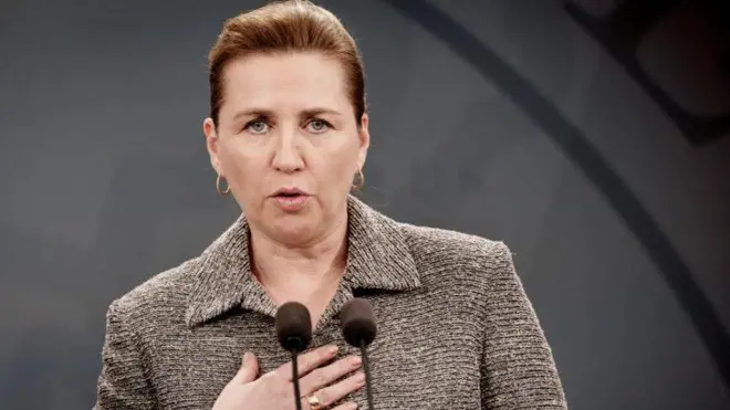 رئيسة وزراء الدنمارك مته فريدريكسن.