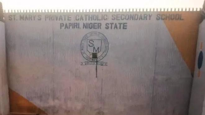 Foto of di gate of St Mary's Secondary Sachool, Niger State