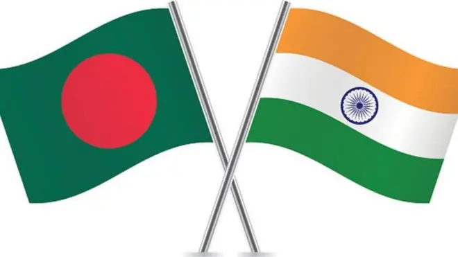 বাংলাদেশ ও ভারতের পতাকা