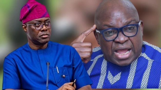 Gomina Seyi Makinde ati Ayo Fayose