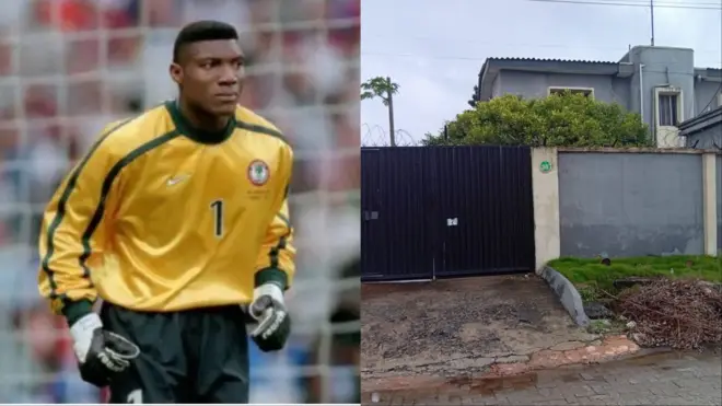 Peter Rufai ati ile rẹ nilu Eko.