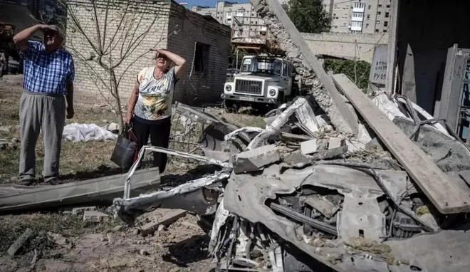 civils vicitimes d'une frappe de missile 