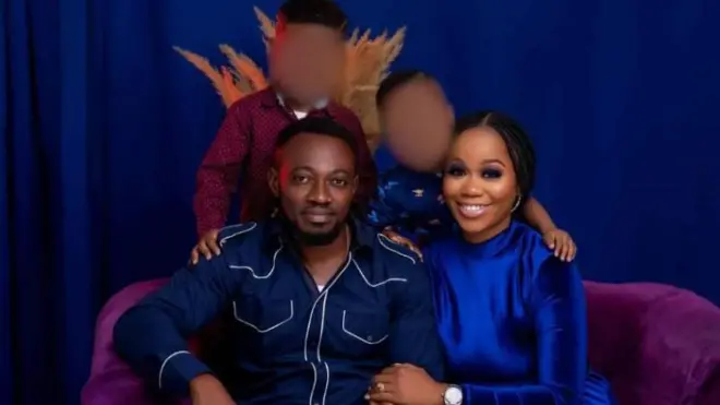 Emmanuel Okocha na ụmụ ya abụọ