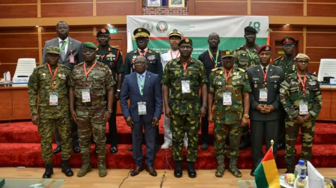 قادة اركان دول ايكواس اجتمعوا للتحضير لاحتمال التدخل العسكري في النيجر