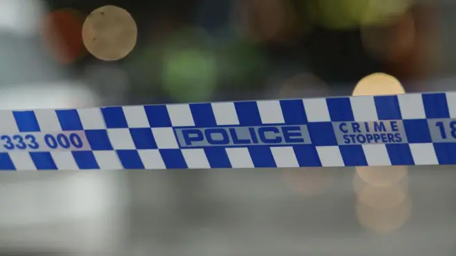 警察の青と白の規制線テープ（イメージ画像）