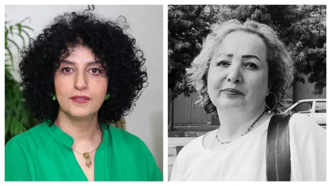 تصویر عالیه مطلبزاده و نرگس محمدی