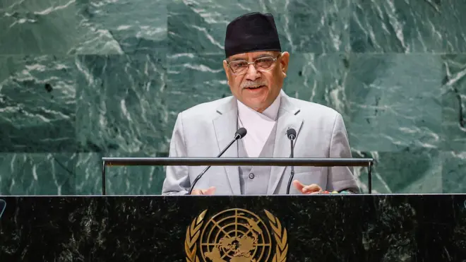 राष्ट्रसङ्घको महासभामा प्रधानमन्त्री प्रचण्डले इजरेल प्यालेस्टाइन द्वन्द्वबारे नेपालको धारणा राखेका थिए