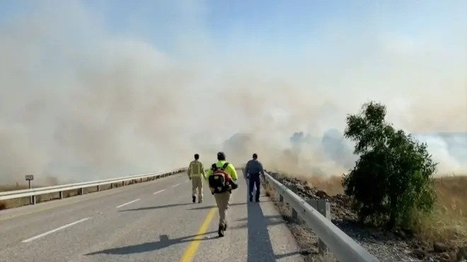 حرائق في كريات شمونة، وبن غفير يتوعد حزب الله