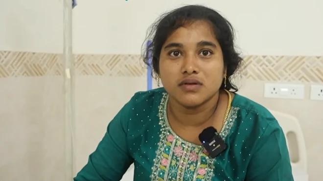 కాశీబుగ్గ ఆలయంలో తొక్కిసలాటలో గాయపడి చికిత్స పొందుతున్న సృజన