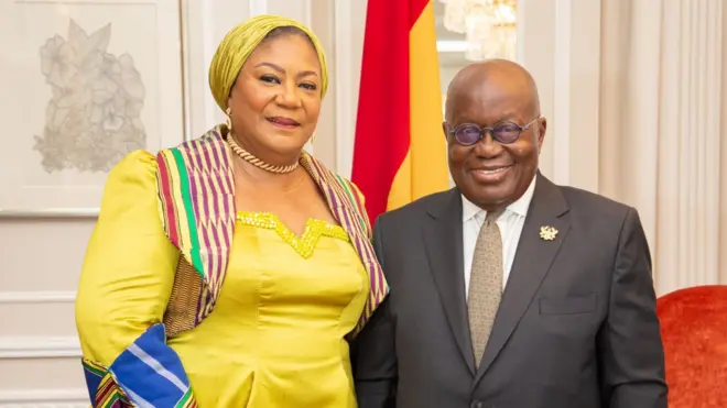 Rebecca Akufo-Addo and her husband President Akufo-Addo