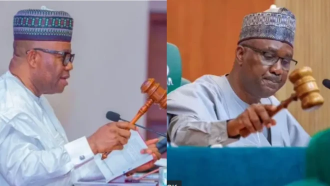 Godswill Akpabio ati Tajudeen Abbas