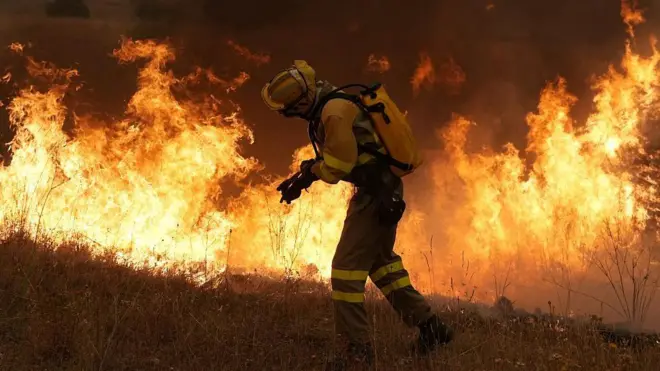 Bombero en Cebreros