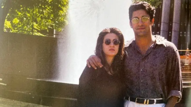 पत्नी हुमासोबत वसीम अक्रम