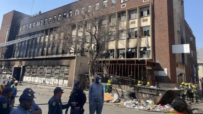 የእሳት አደጋው የደረሰበት ሕንጻ 