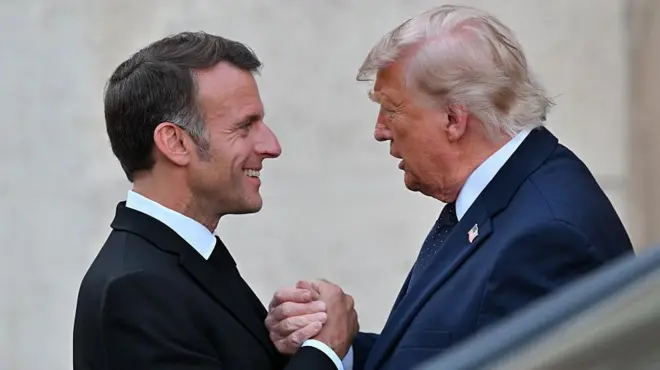 Зустріч президента США Трампа та президента Франції Макрона у Версалі, червень 2026 року