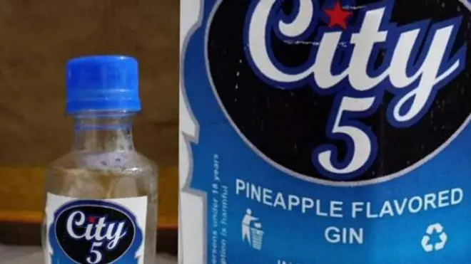 City 5 Pineapple Flavoured Gin