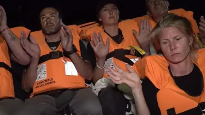 Filodaki eylemclier.