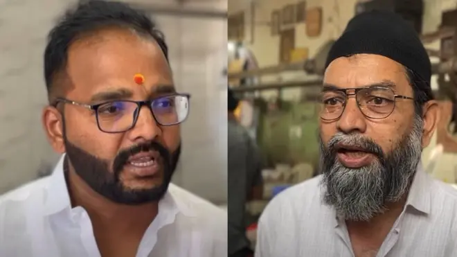 दुकानात मानकर मटणाची विक्री करतात, तर हुसेन शेख हे बकरं कापण्याचं काम करतात.