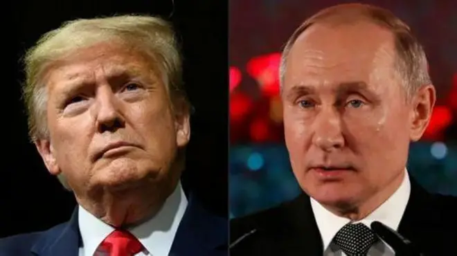 Дональд Трамп і Володимир Путін 