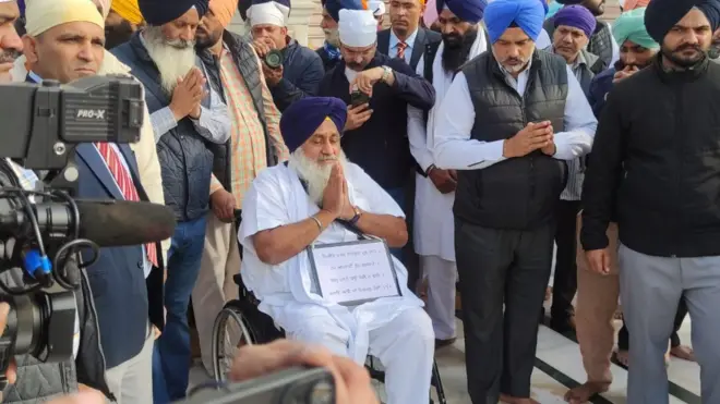 శిరోమణి అకాలీదళ్ నాయకుడు సుఖ్‌బీర్ సింగ్ బాదల్ 