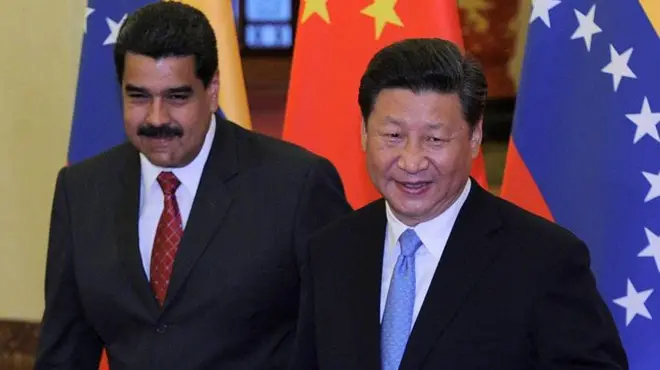 मादुरो, शी जिनपिंग के साथ