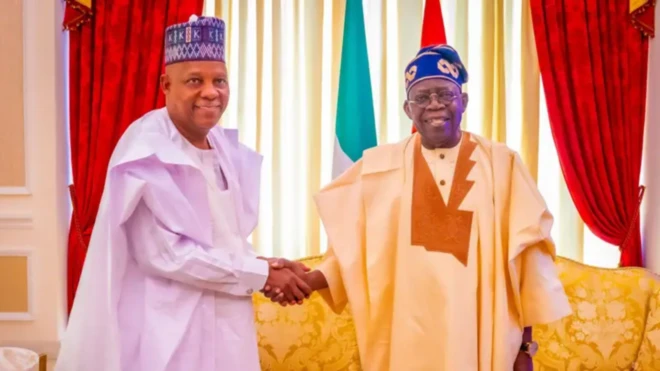 Aworan Bola Tinubu ati Kashim Shettima