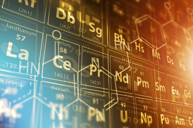 บางส่วนของตารางธาตุ (periodic table) ที่ใช้กันอยู่ในปัจจุบัน