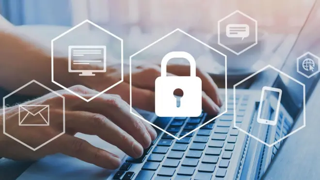 Image représentant un blocage des courriels, de l'internet et des messages.