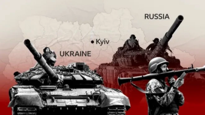 Graphics wey contain map background and war imagery inside