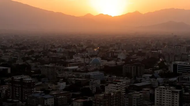 کابل هنگام غروب