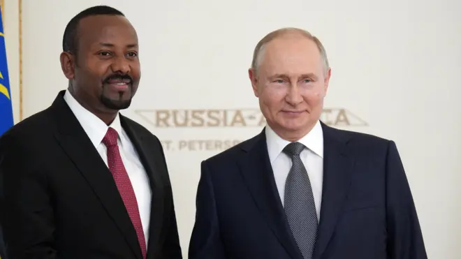 MM Abiy Ahimad Raashiyaatti yeroo lammataafi Pirezidant Putiin waliin kan wal argan 