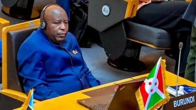 Prezida Ndayishimiye mu nama rusangi y'Ubumwe bwa Afrika i Addis Abeba mu mpera z'iyi ndwi