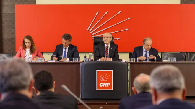 CHP Parti Meclisi toplantısını yöneten Kemal Kılıçdaroğlu.