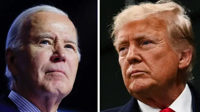Biden y Trump