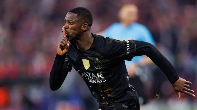 Ɗan wasan Paris Saint-Germain Ousmane Dembele ya ci ƙwallo bakwai a gasar Zakarun Turai ta wannan kaka