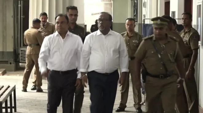 Former minister mahindananda alutgamage and nalin fernando