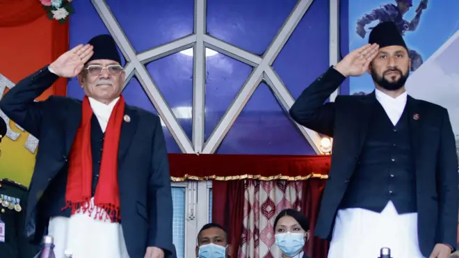 प्रचण्ड र रवि लामिछाने