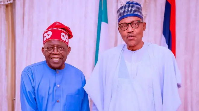 Aworan Buhari ati Tinubu