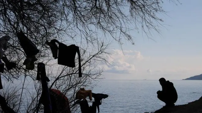 Kıyıda bir mülteci