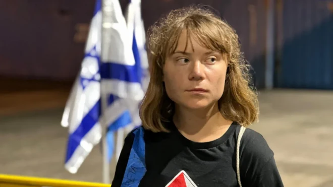 A ativista sueca Greta Thunberg.