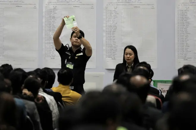 บรรยากาศการเลือก สว. กลุ่มอาชีพ เมื่อปี 2561