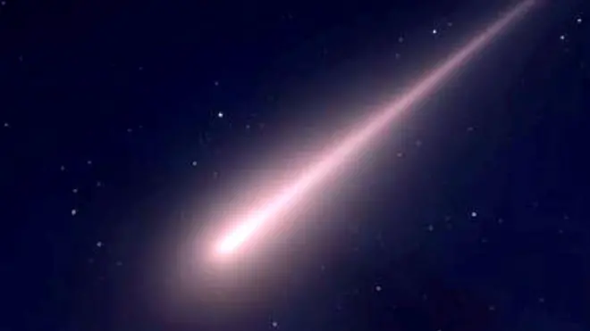 Illustration of a space object burning up in the atmosphere