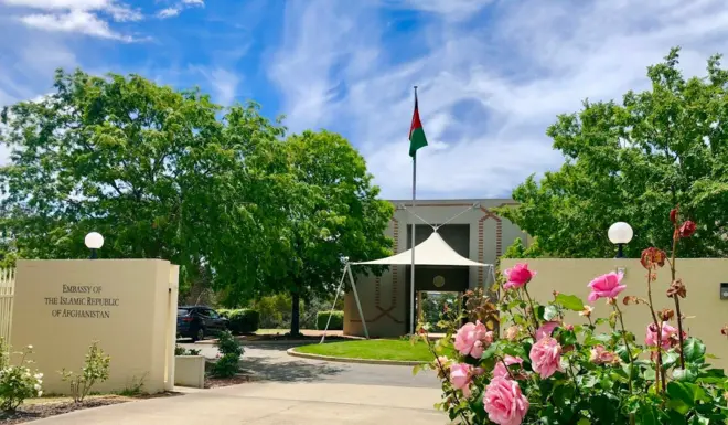 انځور اسټرالیا کې د افغانستان د سفارت د ننه اخیستل شوی